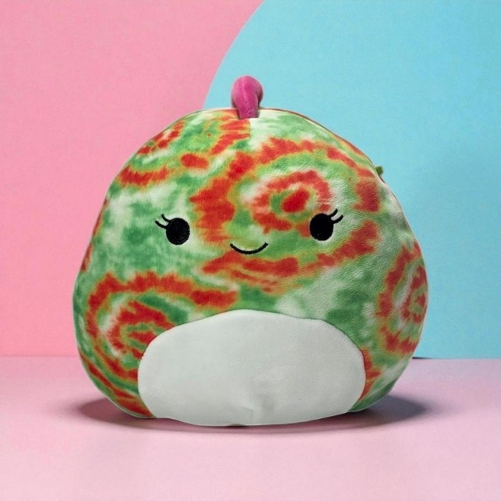 Squishmallow WINIFRED The Tie-Dye Chameleon 6in Plush Green Orange Tie-dye